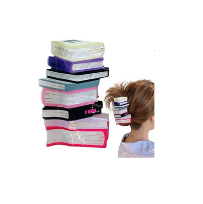 Book Stack Hair Claw
