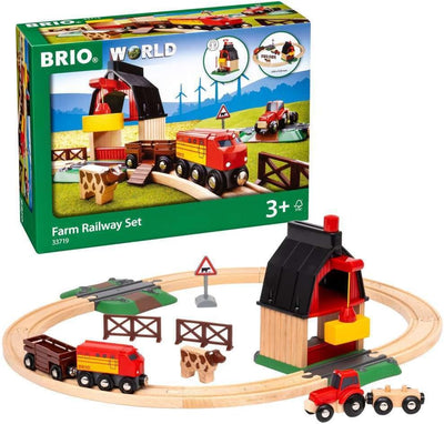 BRIO World Farm Railway Set