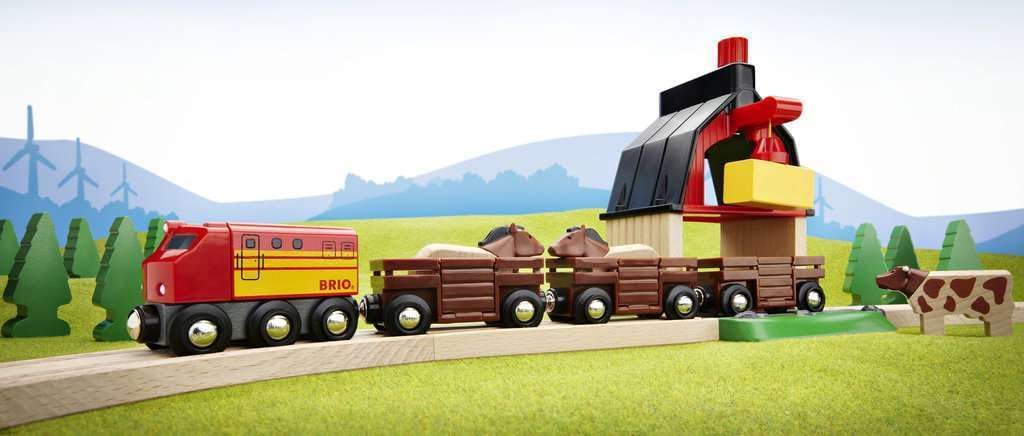 BRIO World Farm Railway Set The Toy Shoppe Northport