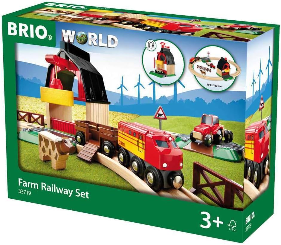 BRIO World Farm Railway Set