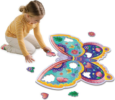 Shimmery Butterfly 53 Piece Floor Puzzle