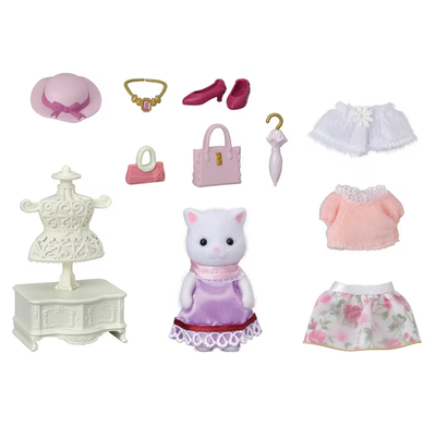 Calico Critters Fashion Play Set Town Girl Series - Persian Cat