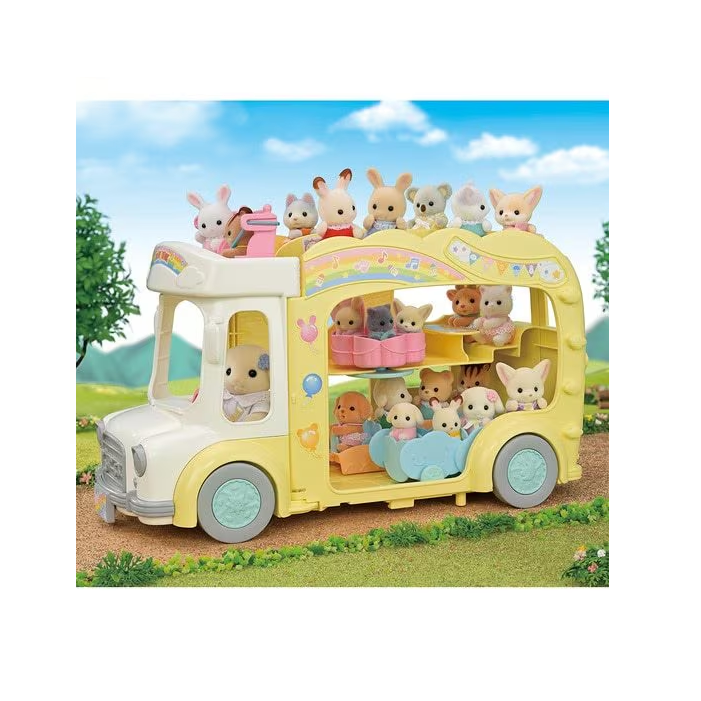 Calico Critters Rainbow Nursery Bus