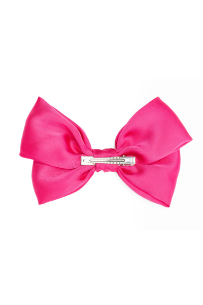 Hot Pink Cheer Bow Hairclip