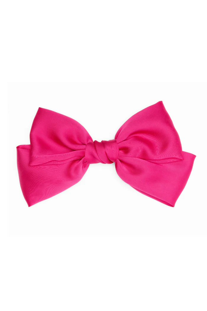 Hot Pink Cheer Bow Hairclip
