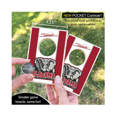 Alabama Crimson Tide Mascot Pocket Coinhole