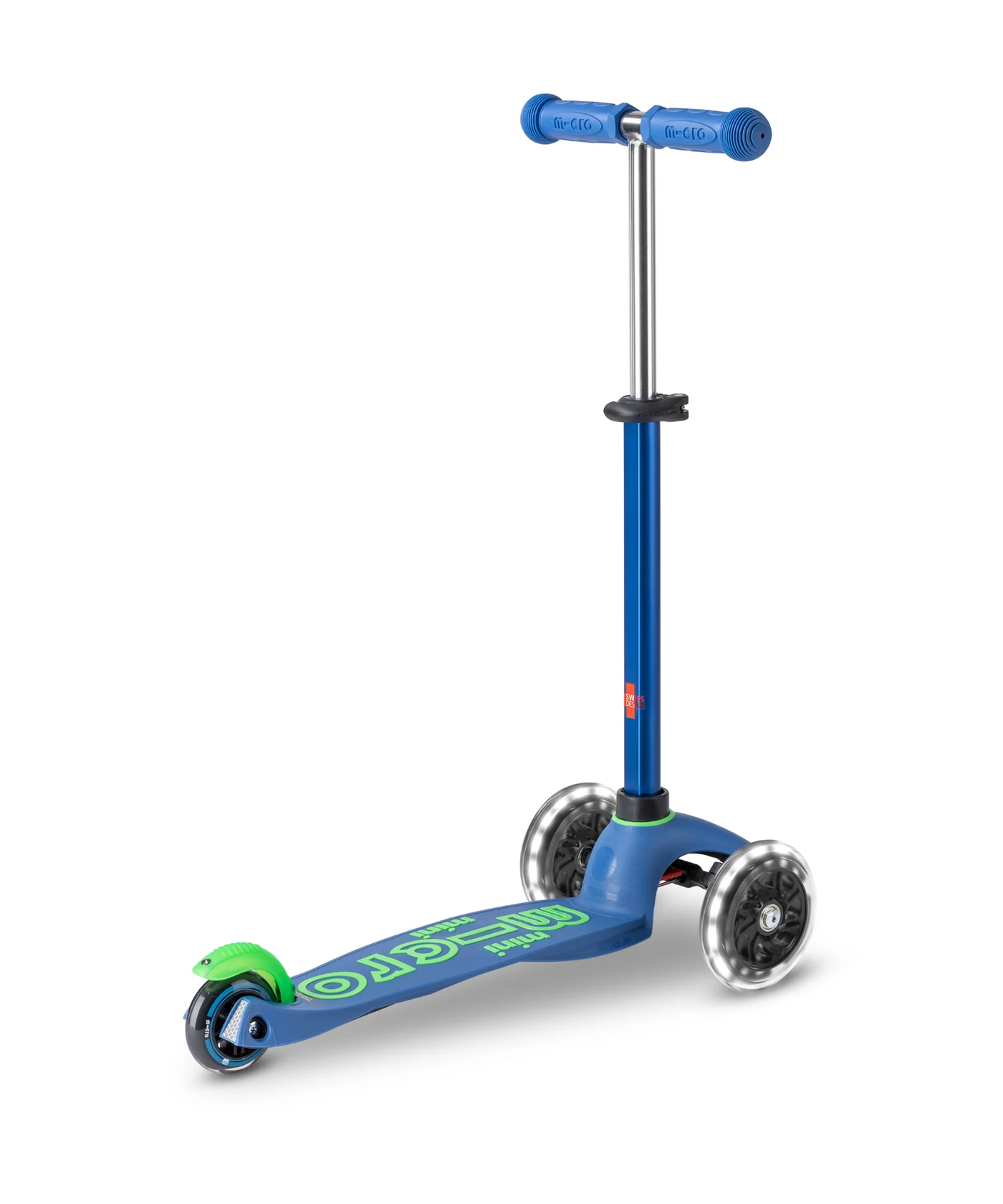 Micro Scooter Mini Deluxe LED - Crystal Blue and Green