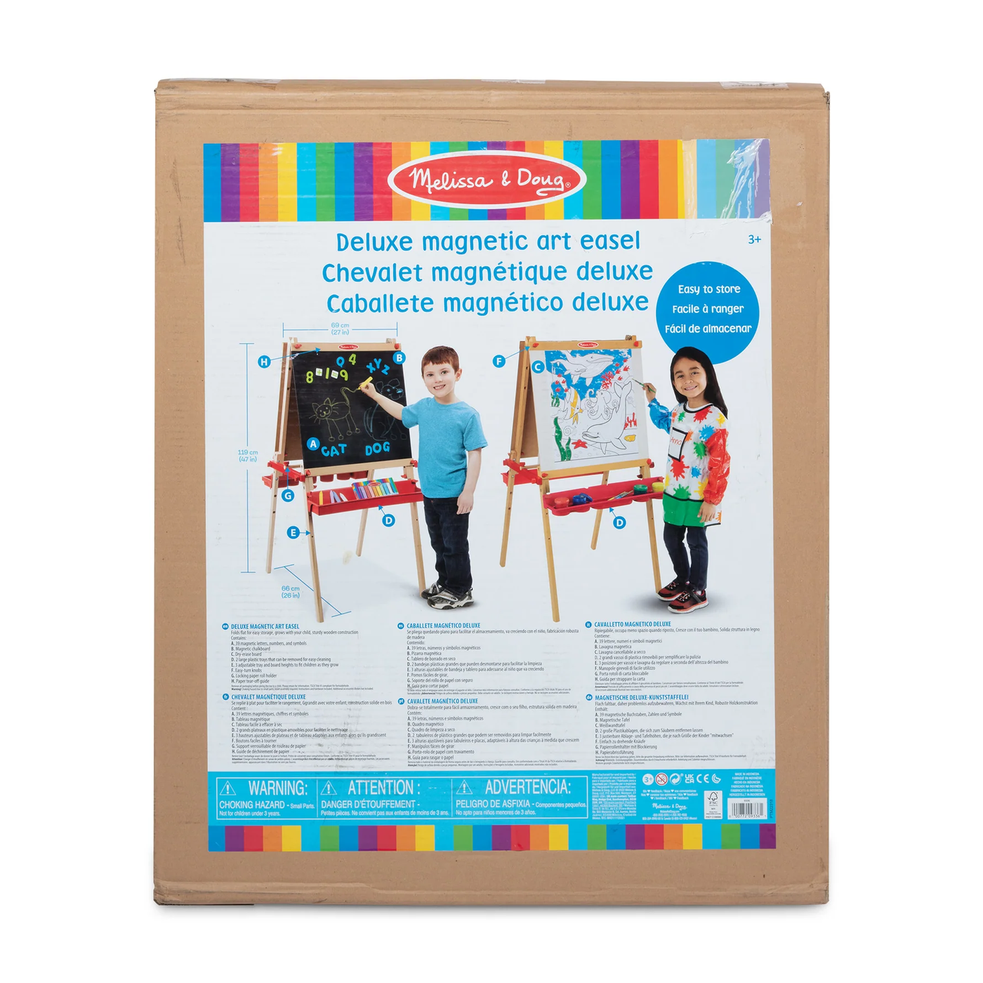 Deluxe Standing Easel/Magnetic Board