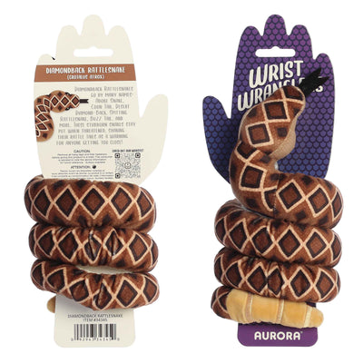 Wrist Wrangler Snake Plush - Diamondback Rattlesnake