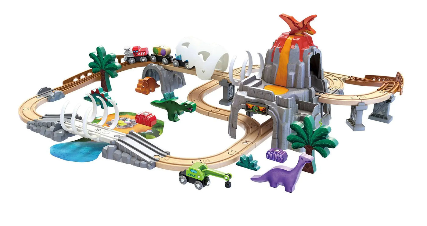 Dinosaur Railway Adventure Train Set