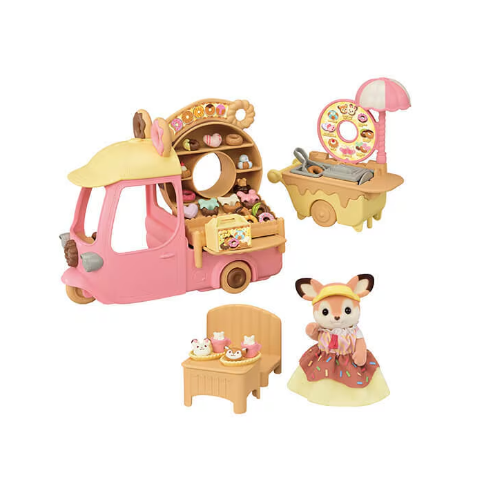 Calico Critters Dip Dip Donuts Wagon