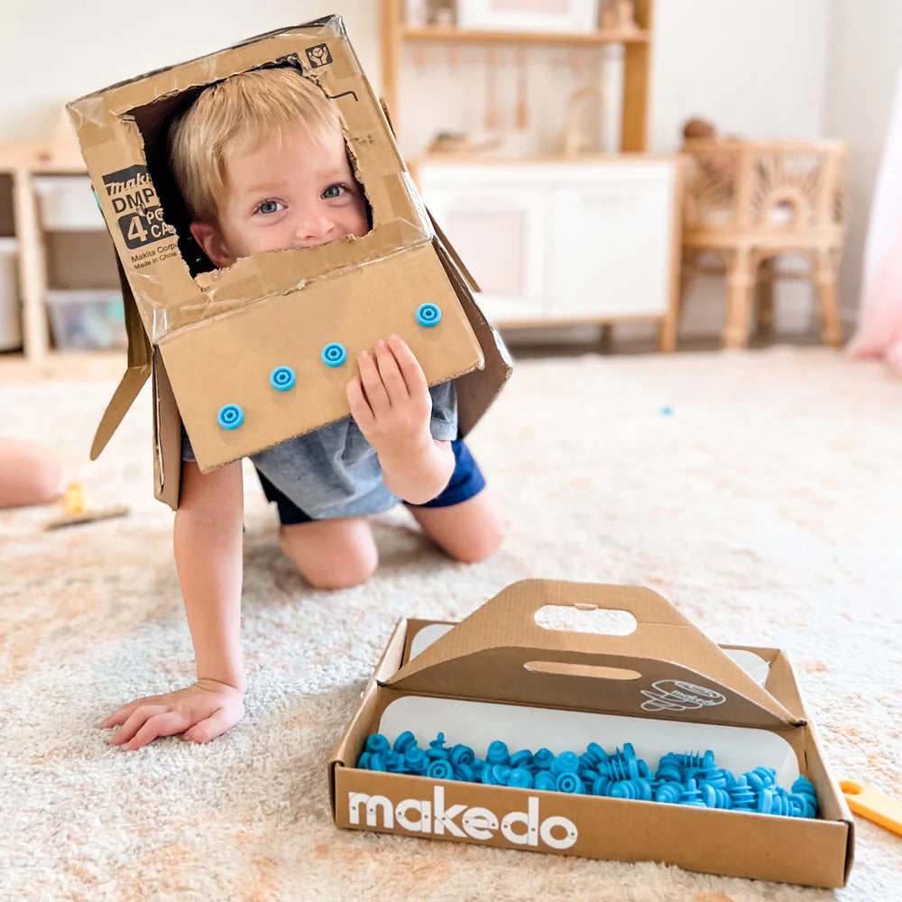 Makedo Discover | 126 Piece Cardboard Construction Toolbox