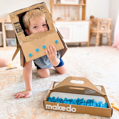 Makedo Discover | 126 Piece Cardboard Construction Toolbox