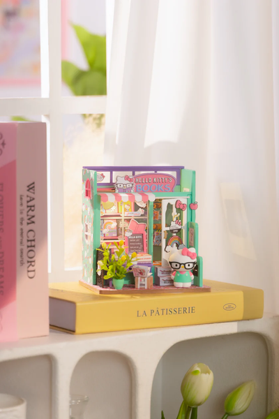 DIY Miniature House Hello Kitty Bookstore