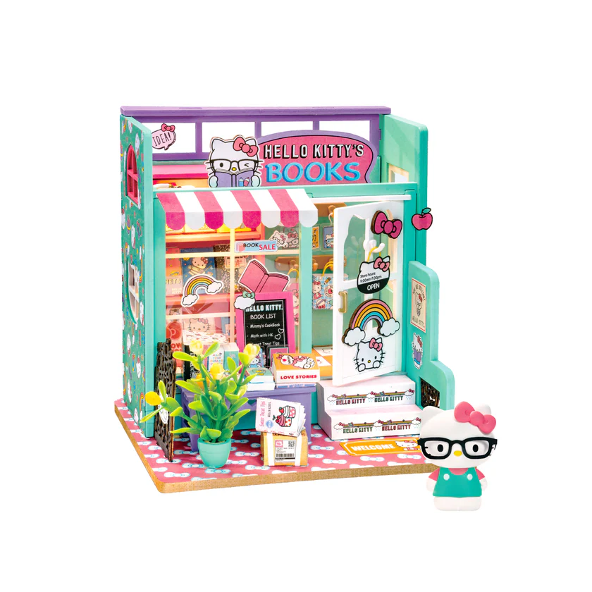 DIY Miniature House Hello Kitty Bookstore