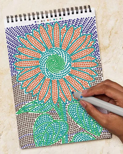 Lifelines FlowArt Guided Meditation Dot-By-Letter | Botanicals