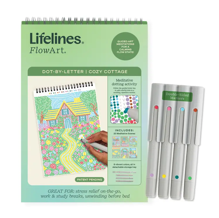 Lifelines FlowArt Guided Meditation Dot by Letter | Cozy Cottage