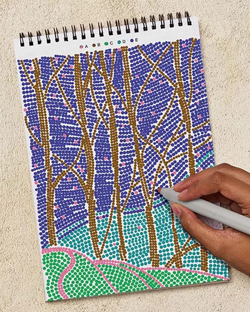 Lifelines FlowArt Guided Meditation Dot-By-Letter | Landscapes