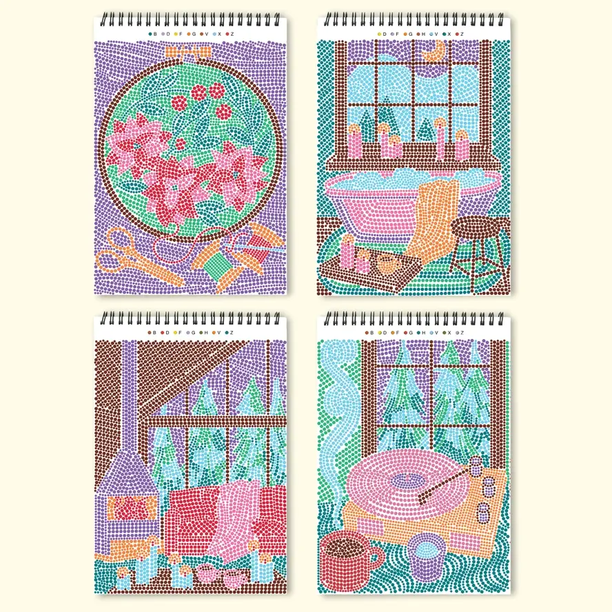 Lifelines FlowArt Guided Meditation Dot-By-Letter | Snowed In