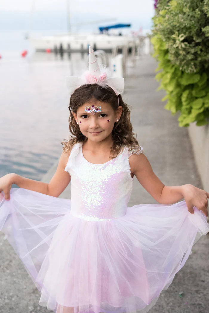 Dreamy Unicorn Dress and Headband (5-6)