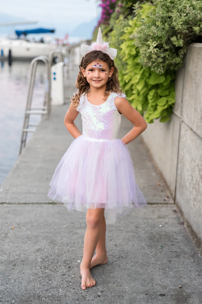 Dreamy Unicorn Dress and Headband (5-6)