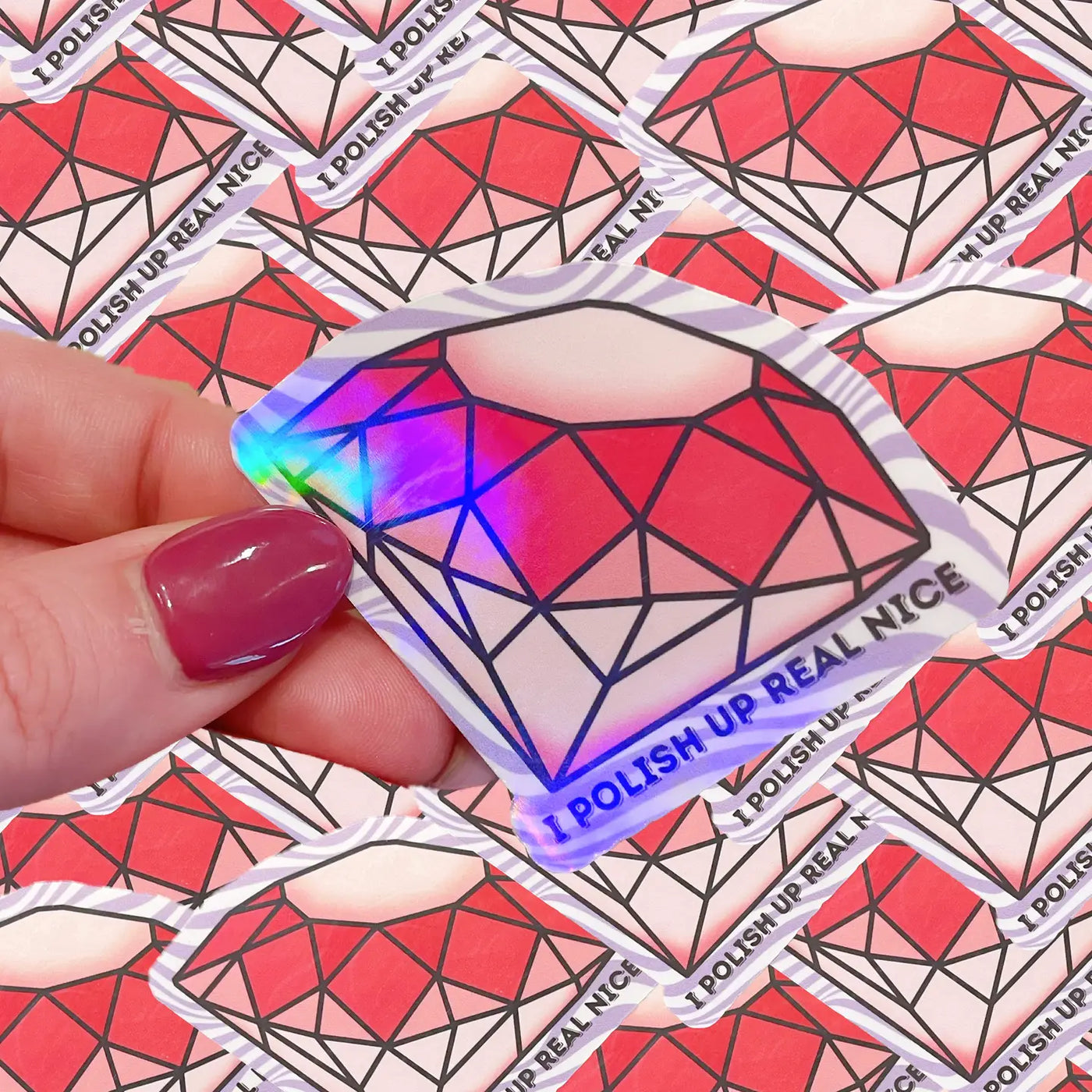 Bejeweled Diamond | Taylor Swift Inspired *Holographic* Waterproof Sticker| Bejeweled