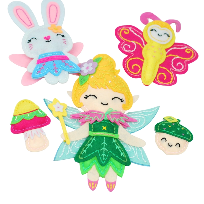 Apli Krapli Felt Sewing Kit - Fairy and Friends