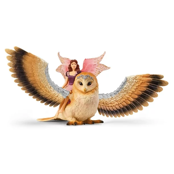 Fairy in Flight on Owl