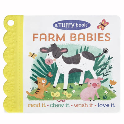 Tuffy Teether Book: Farm Babies