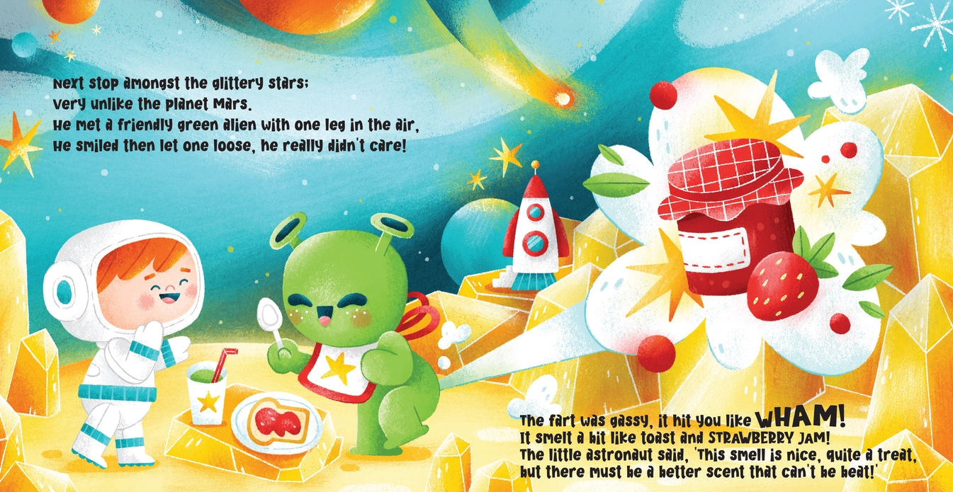 Farts in Space Scratch and Sniff Board Book