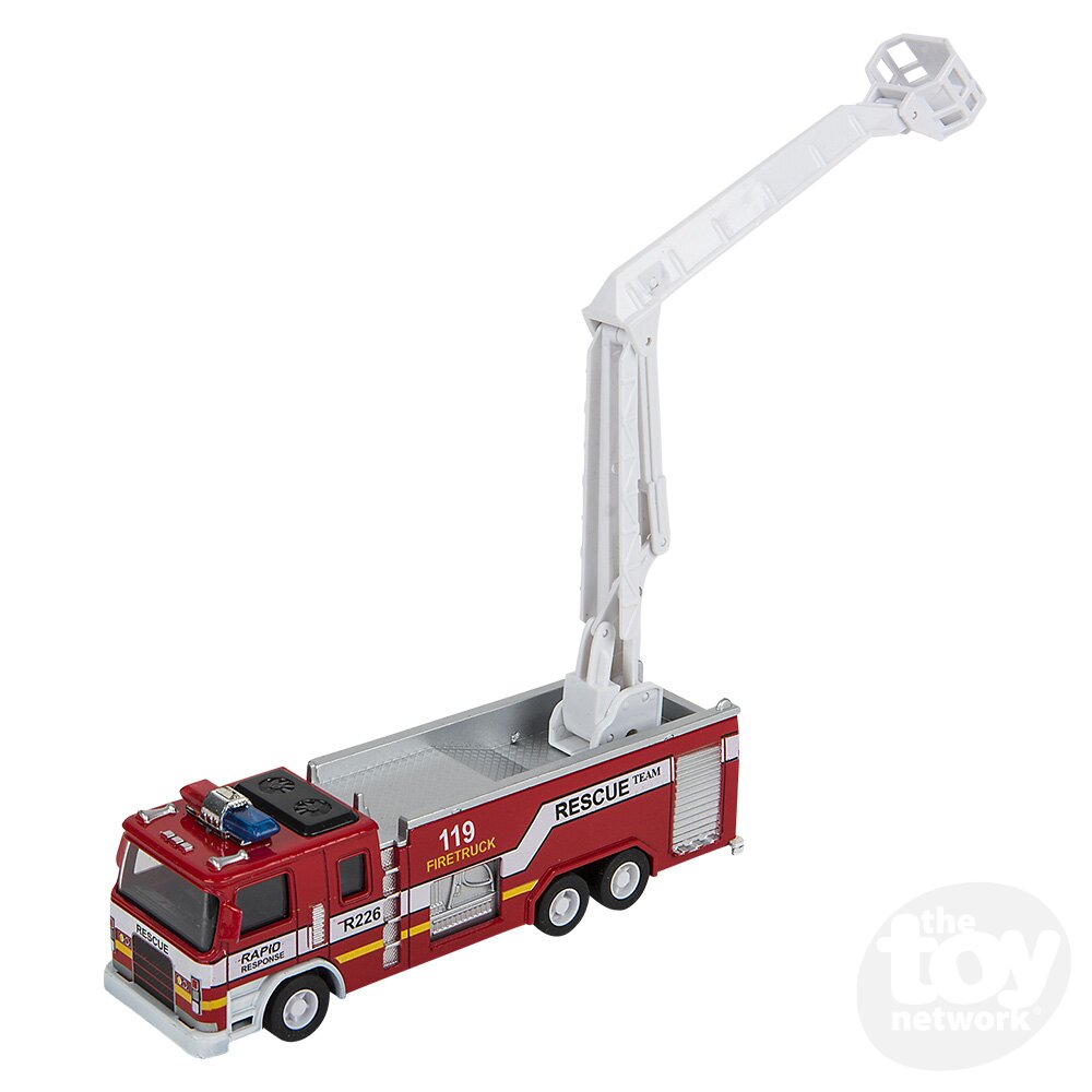 Lights and Sounds 7" Fire Engine Die Cast