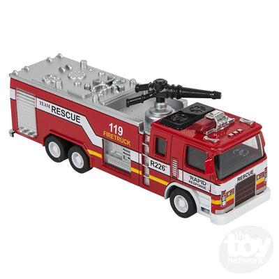 Lights and Sounds 7" Fire Engine Die Cast