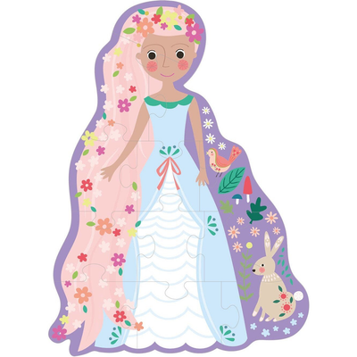 Princess Shaped 12 Pc Preschool Jigsaw Puzzle