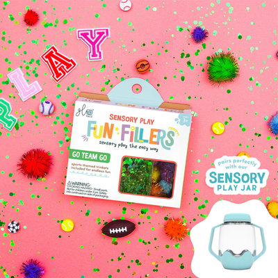 Sensory Jar Fun Fillers - Go Team Go!