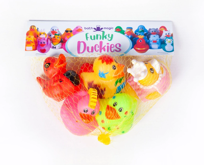 Funky Duckies Set of 5 Rubber Ducks