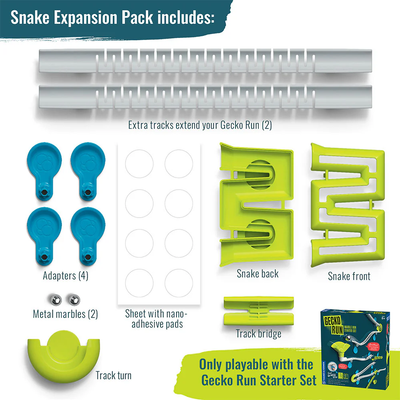 Gecko Run Marble Run Snake Expansion Pack