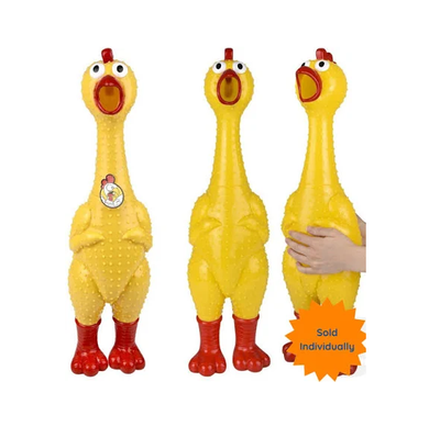 GIANT 24" Classic Yellow Rubber Chicken