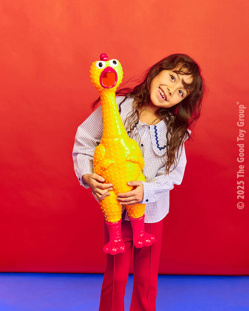 GIANT 24" Classic Yellow Rubber Chicken
