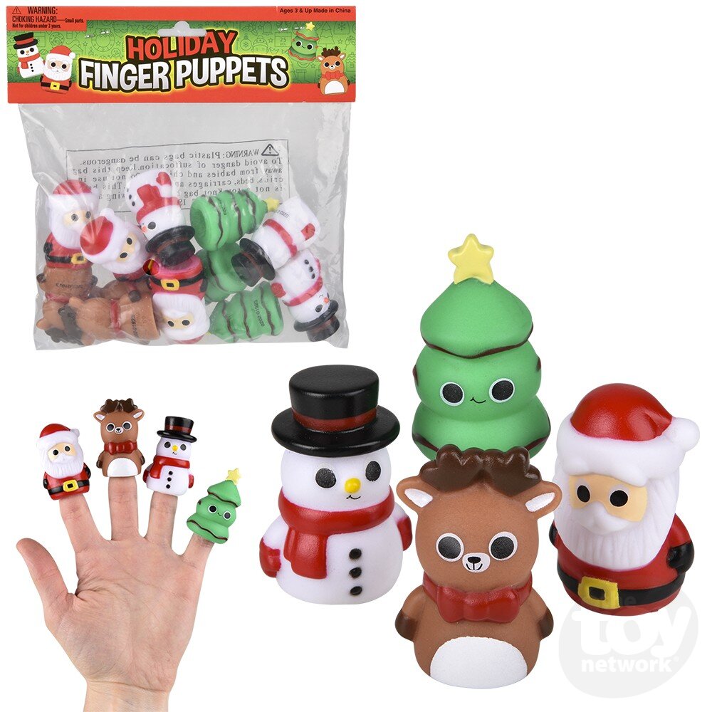 Holiday Finger Puppet Dozen Pack