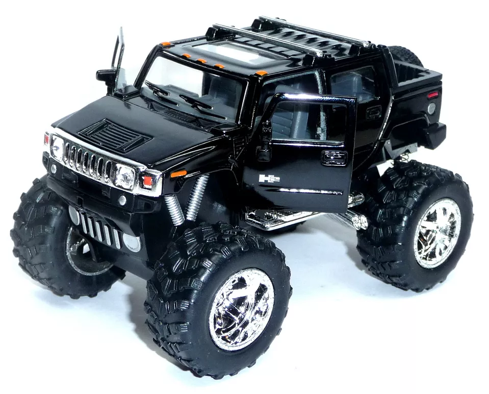 5" 2005 Hummer H2 SUT Off Road Big Foot Die Cast Pull Back