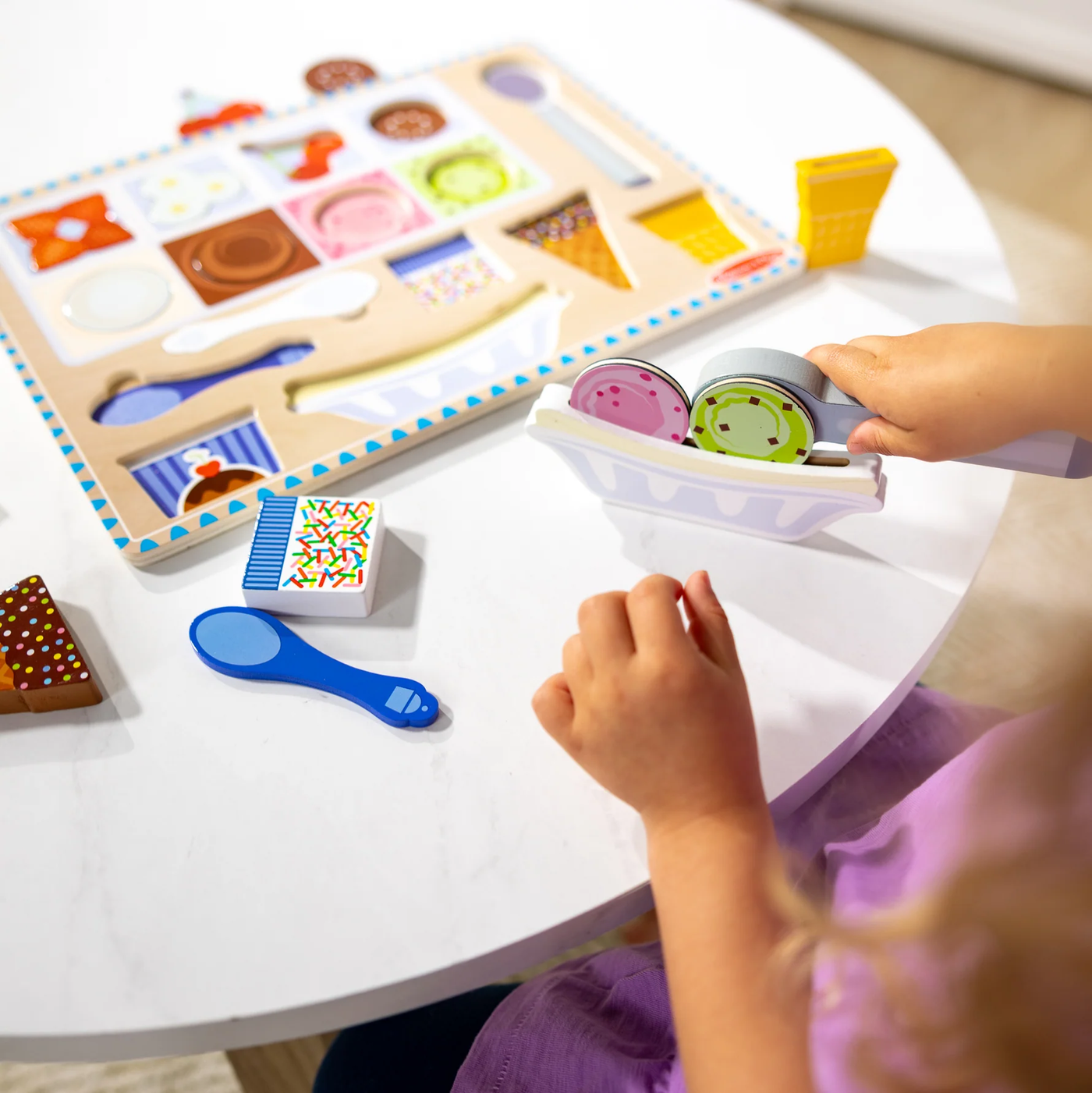 Ice Cream Puzzle Play