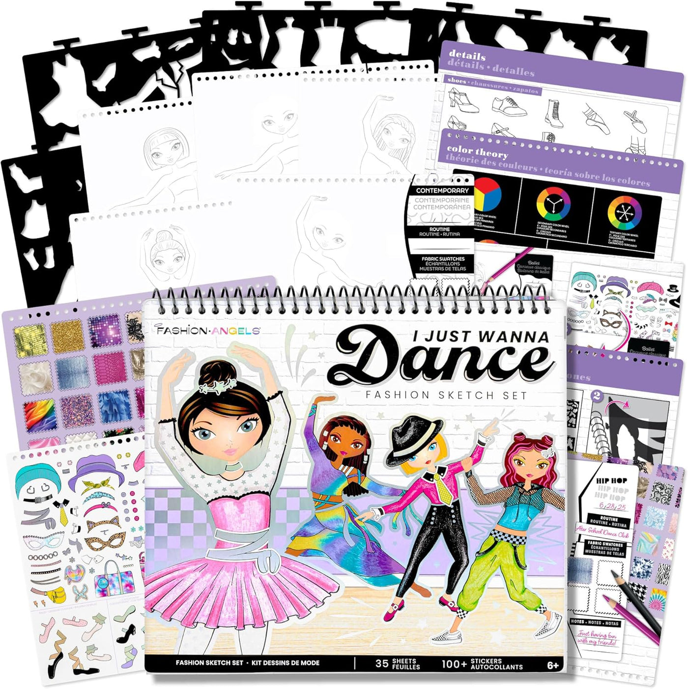 I Just Wanna Dance Fashion Sketch Set