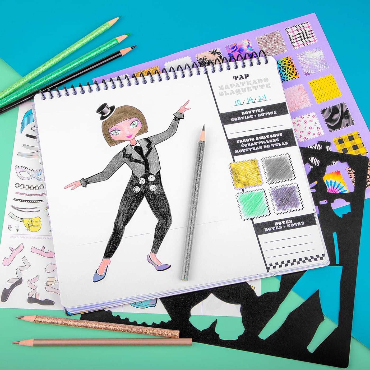 I Just Wanna Dance Fashion Sketch Set