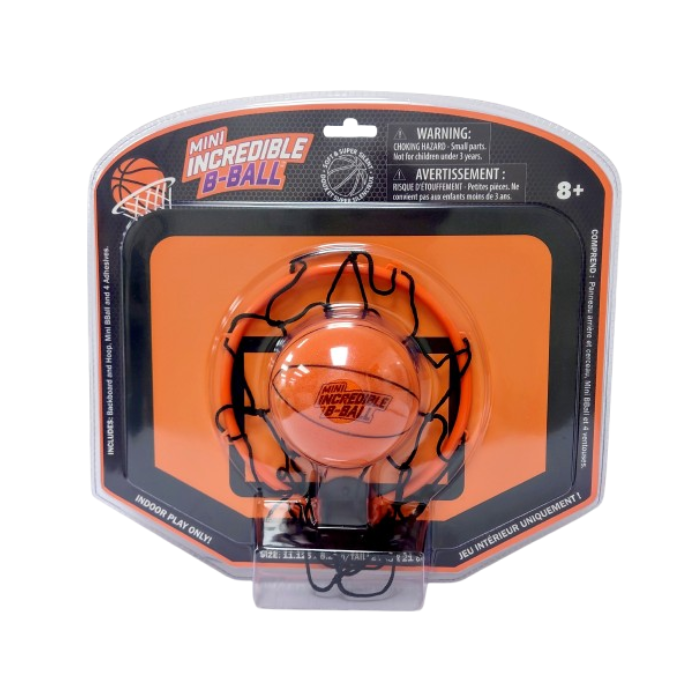 The Incredible B-Ball Mini Silent Basketball and Hoop
