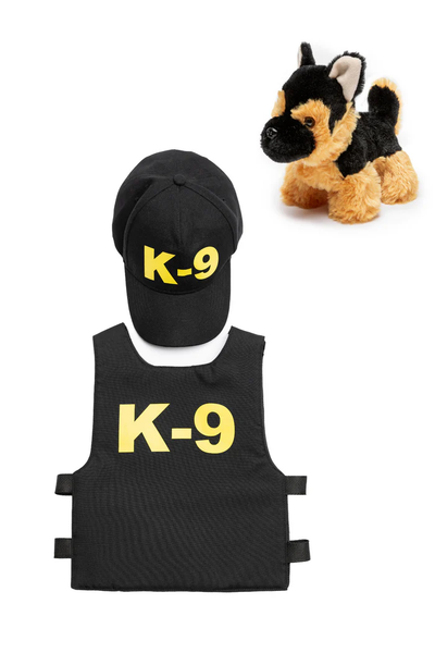 K9 Unit Police Costume Set with Puppy