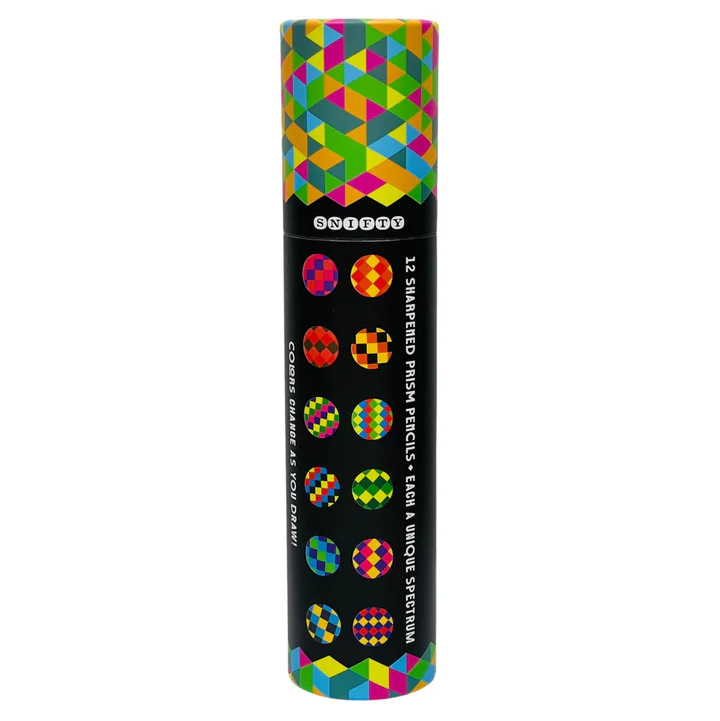 Kaleidoscope 12 Jumbo Multi-Colored Prism Pencils