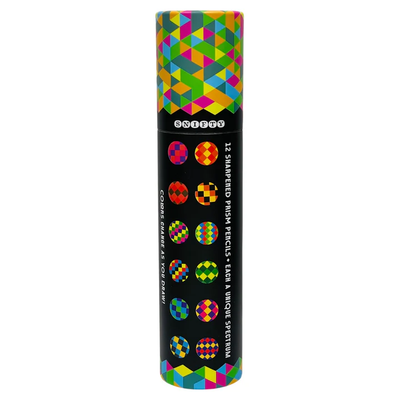 Kaleidoscope 12 Jumbo Multi-Colored Prism Pencils