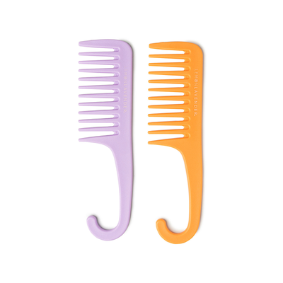 Lemon Lavender Knot Today Detangling Shower Combs