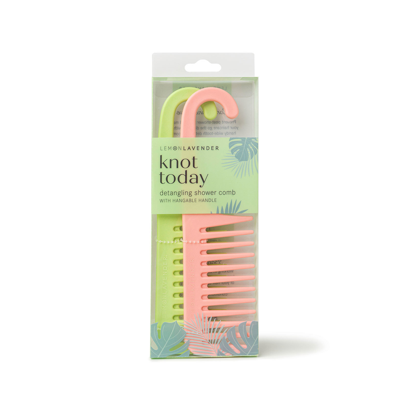 Lemon Lavender Knot Today Detangling Shower Combs