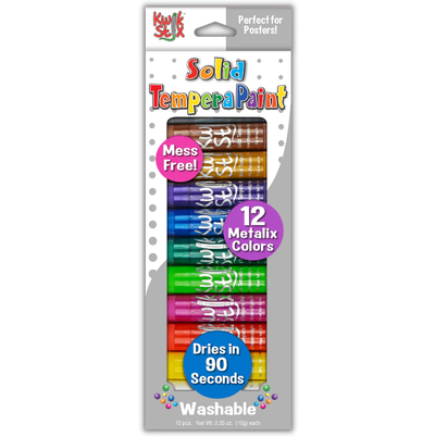 Kwikstix Paint Sticks -12 Count Metallic Colors